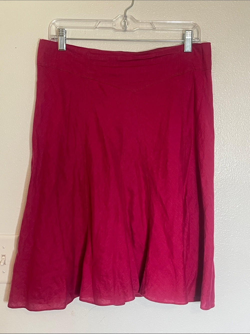 Ann Taylor Vibrant Pink A-Line Skirt